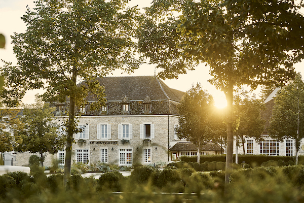 grand french building in the sunset