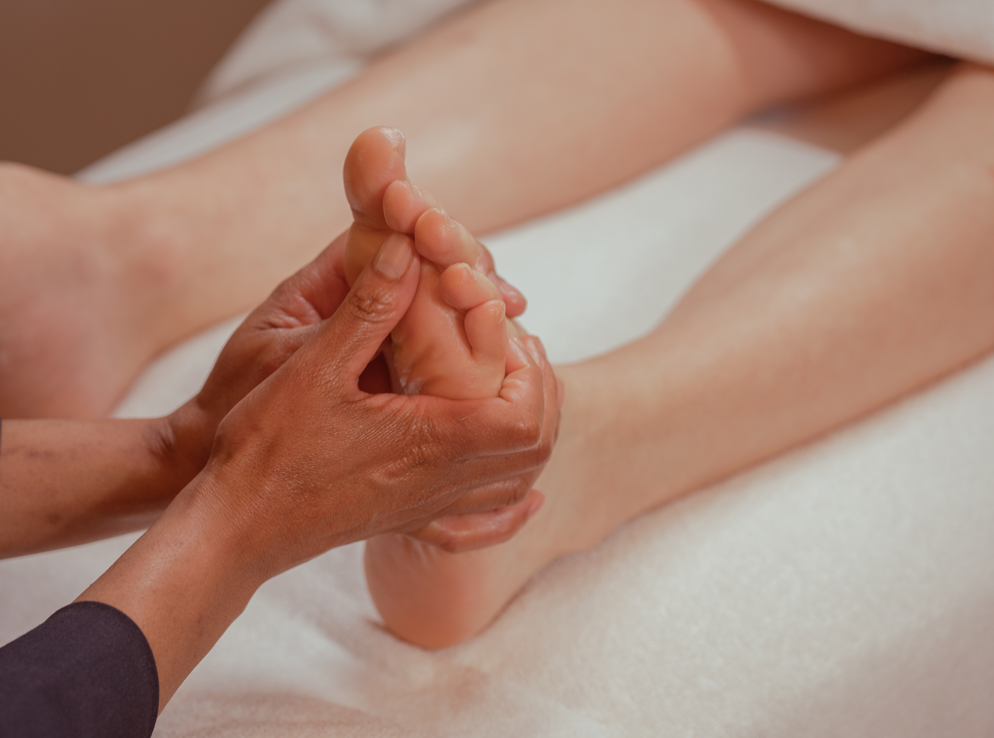 A foot massage