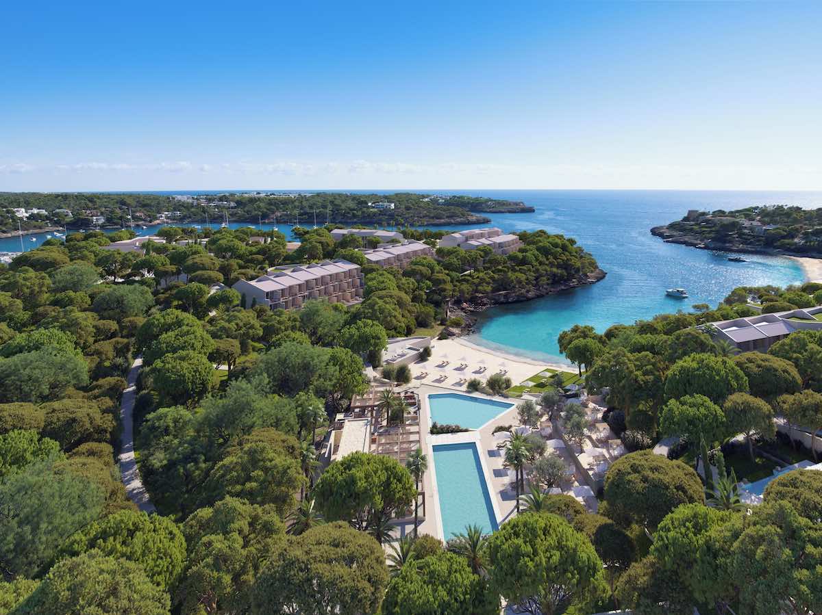 spa resort seen from the air