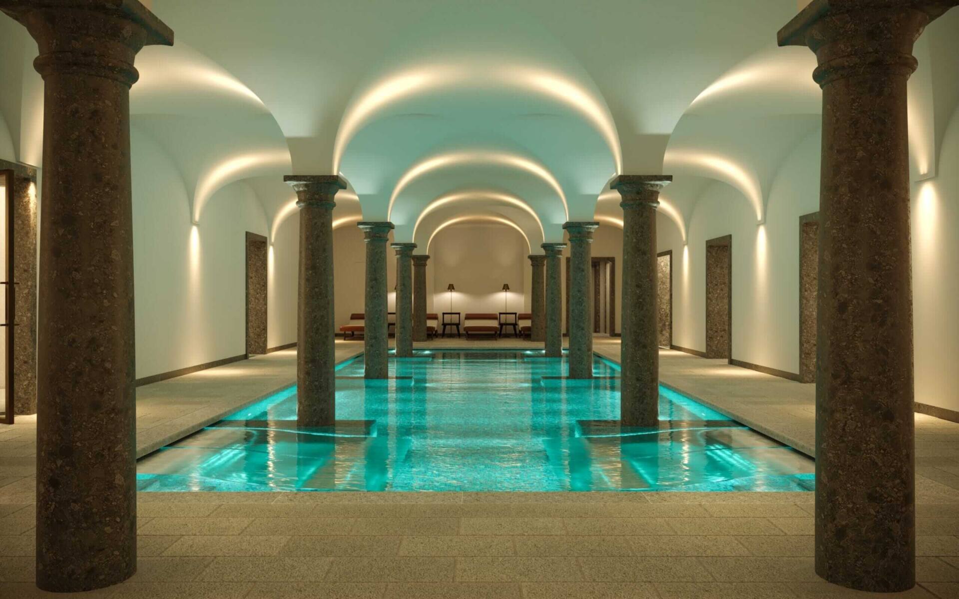 underground swimming pool