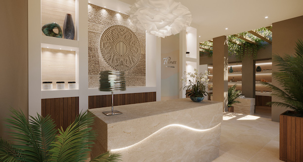spa reception area