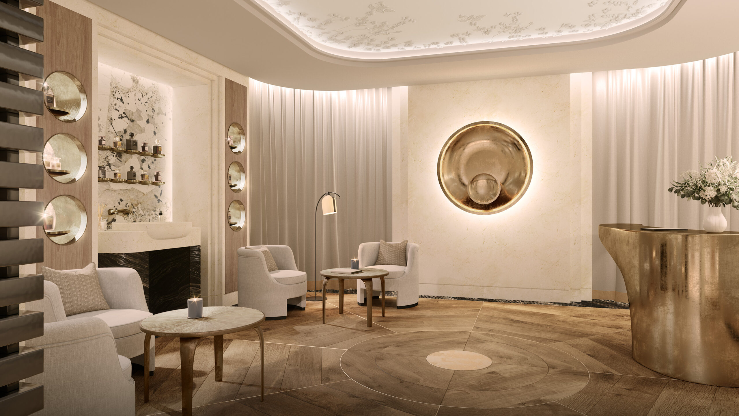 A picture of the interior of Raffles London at the OWO